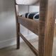Restored brutalist style armchair