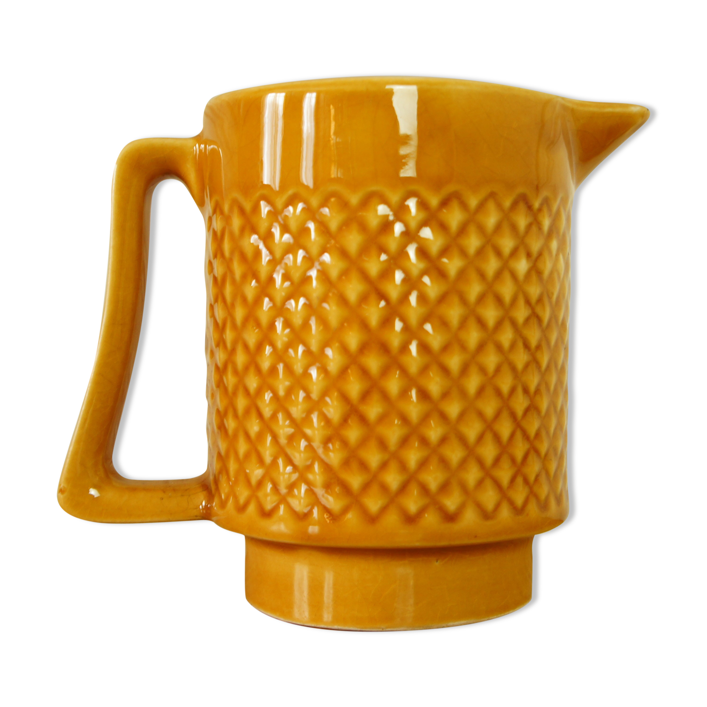 Ceramic pitcher Sarreguemines France