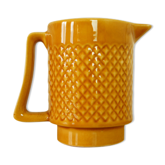Ceramic pitcher Sarreguemines France