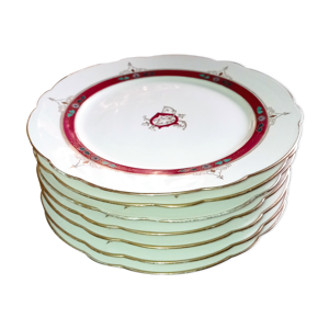 lot de 6 assiettes à