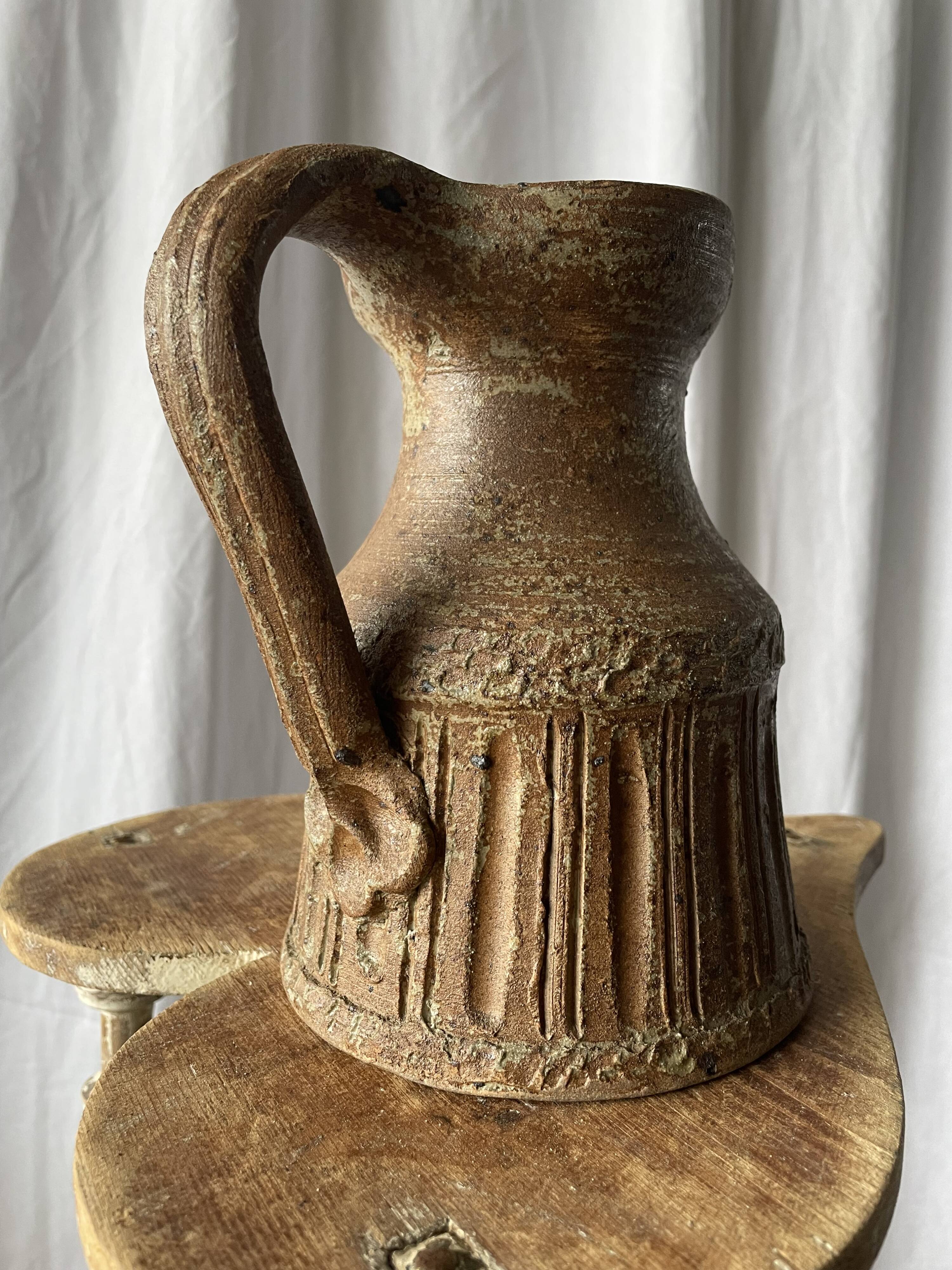 Stoneware jug Basque artisan pottery