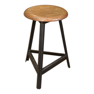 Tabouret  industriel vintage métal