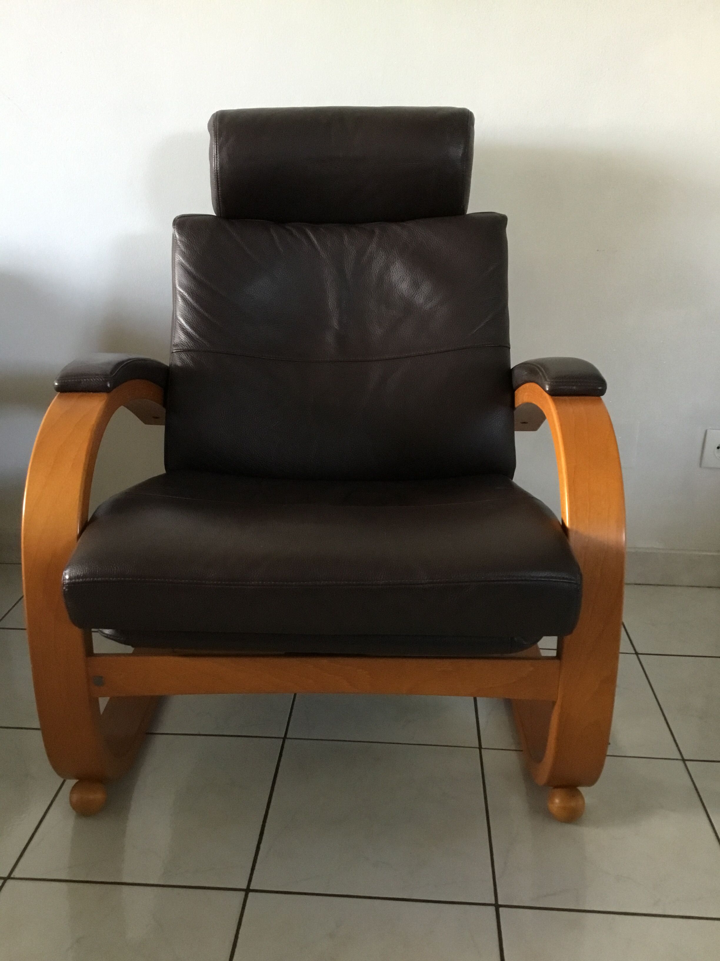 Leather armchair, Nelo Sweden