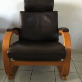 Leather armchair, Nelo Sweden