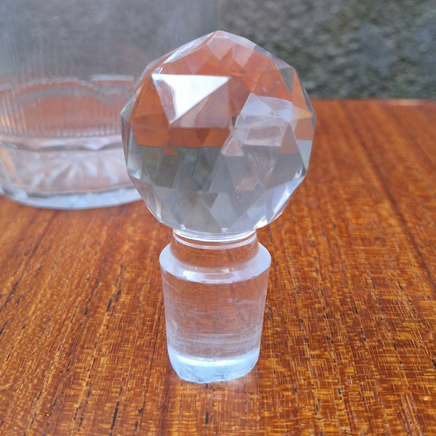 19th-century crystal carafe