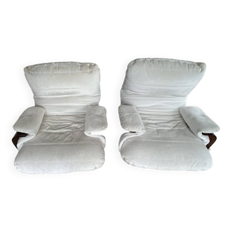 Pair of armchairs by Michel Ducaroy, Ligne Roset