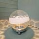 Large table lamp in blown honeycomb glass, 1970.