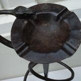 Vintage metal snake ashtray