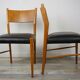 Wooden oval table and 6 matching chairs 60