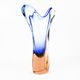 1960s organic modern vase, designed by J. Hospodka, Chribska Sklarna, Czechoslovakia