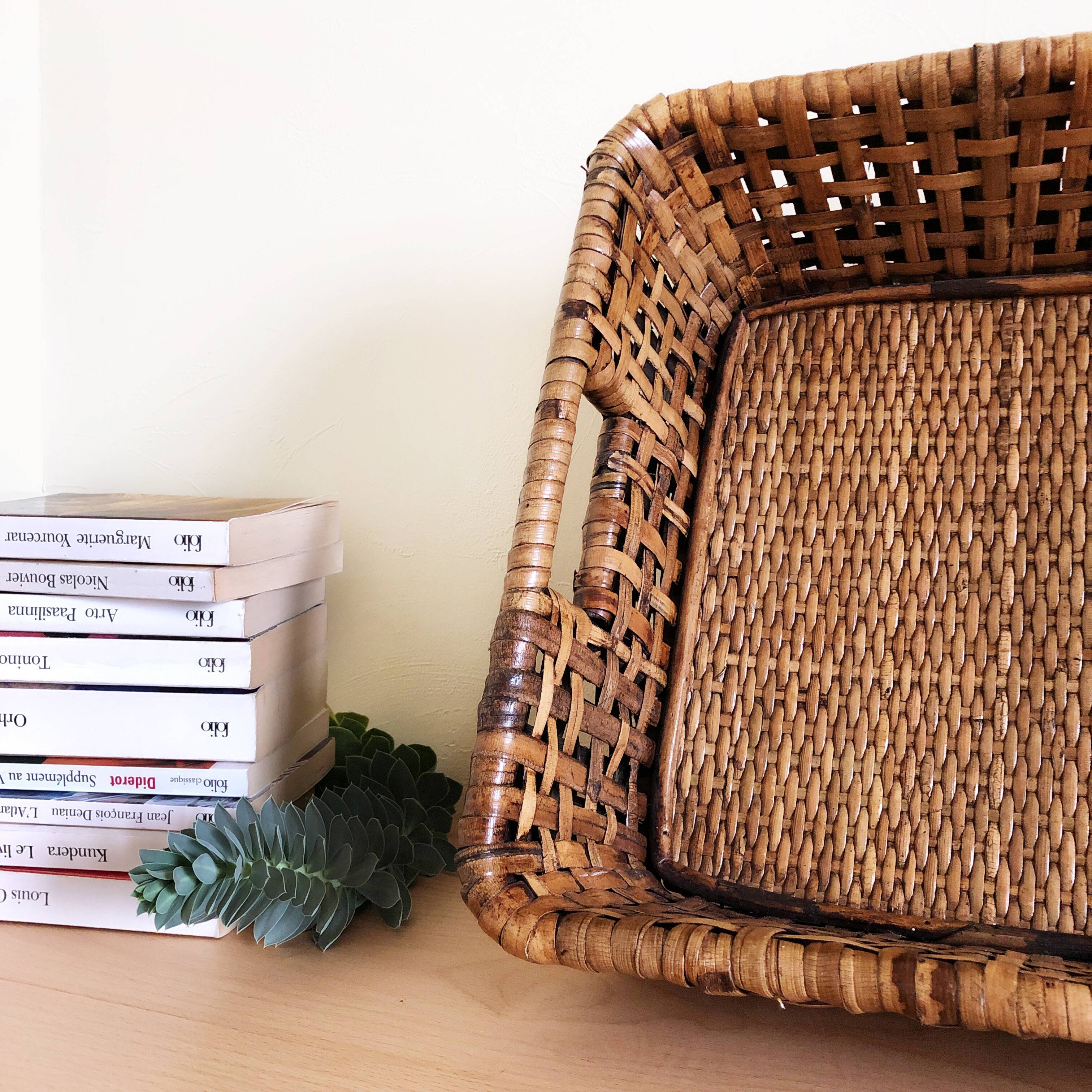Rectangle wicker basket
