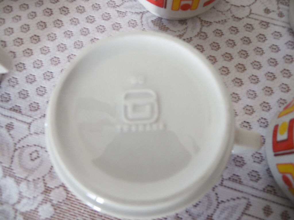 6 vintage Tognana cups 70's