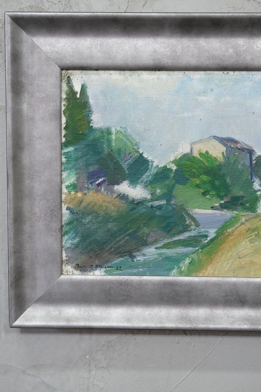 Brita Af Klercker, Swedish painting, 1952, Oil on canvas, Framed