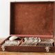 37-piece silver-plated art deco cutlery set
