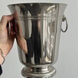 Shiny metal champagne bucket