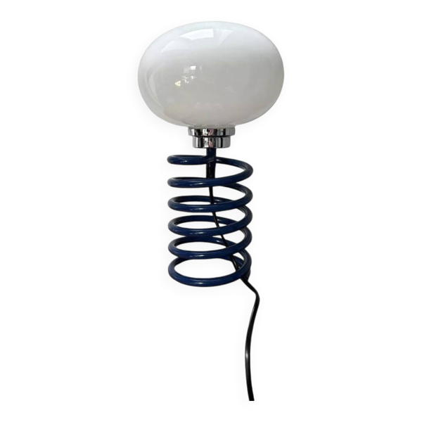 Lampes ressort bleu