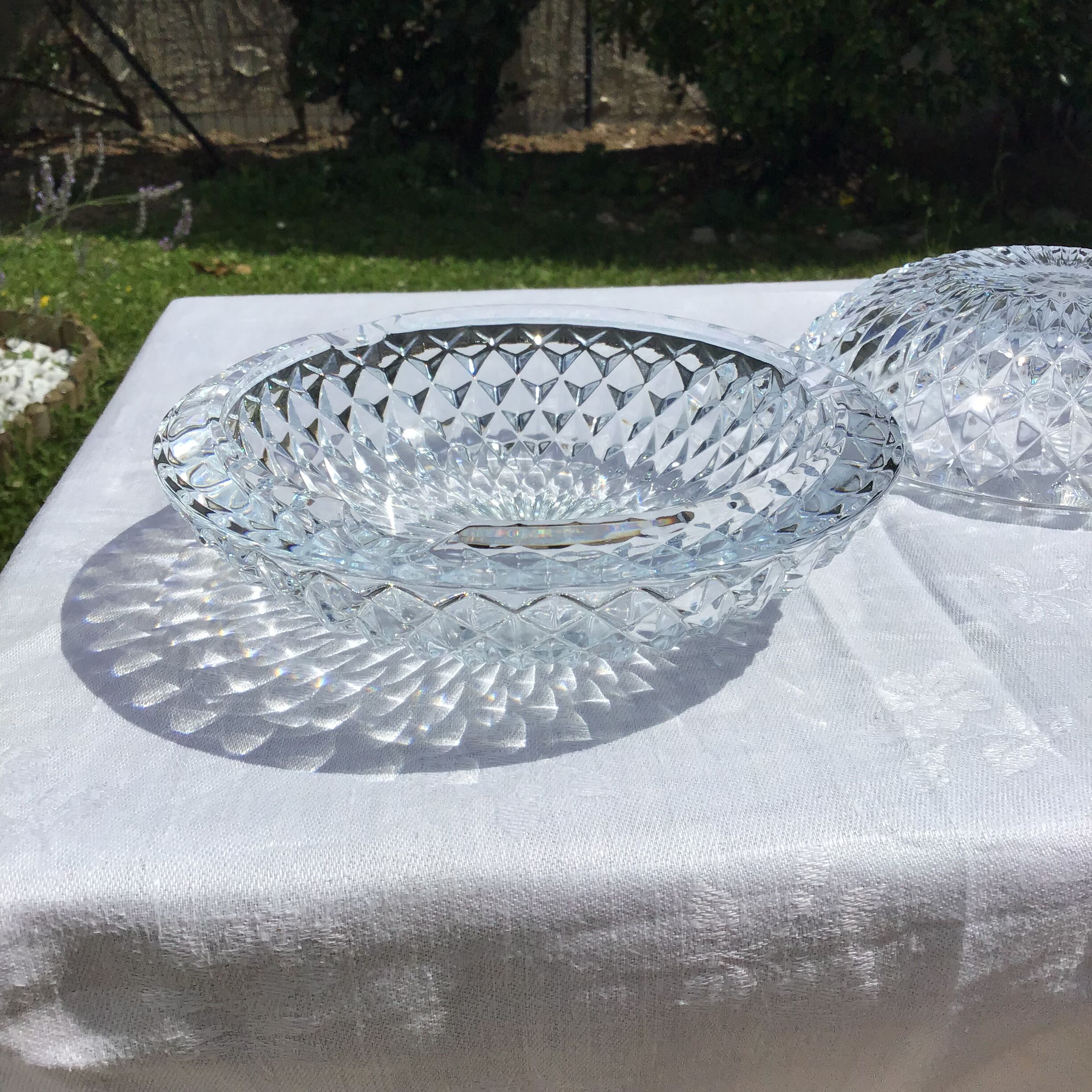 Cendriers en cristal