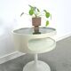 Space age design tafel Opal Möbel met rookglazen blad