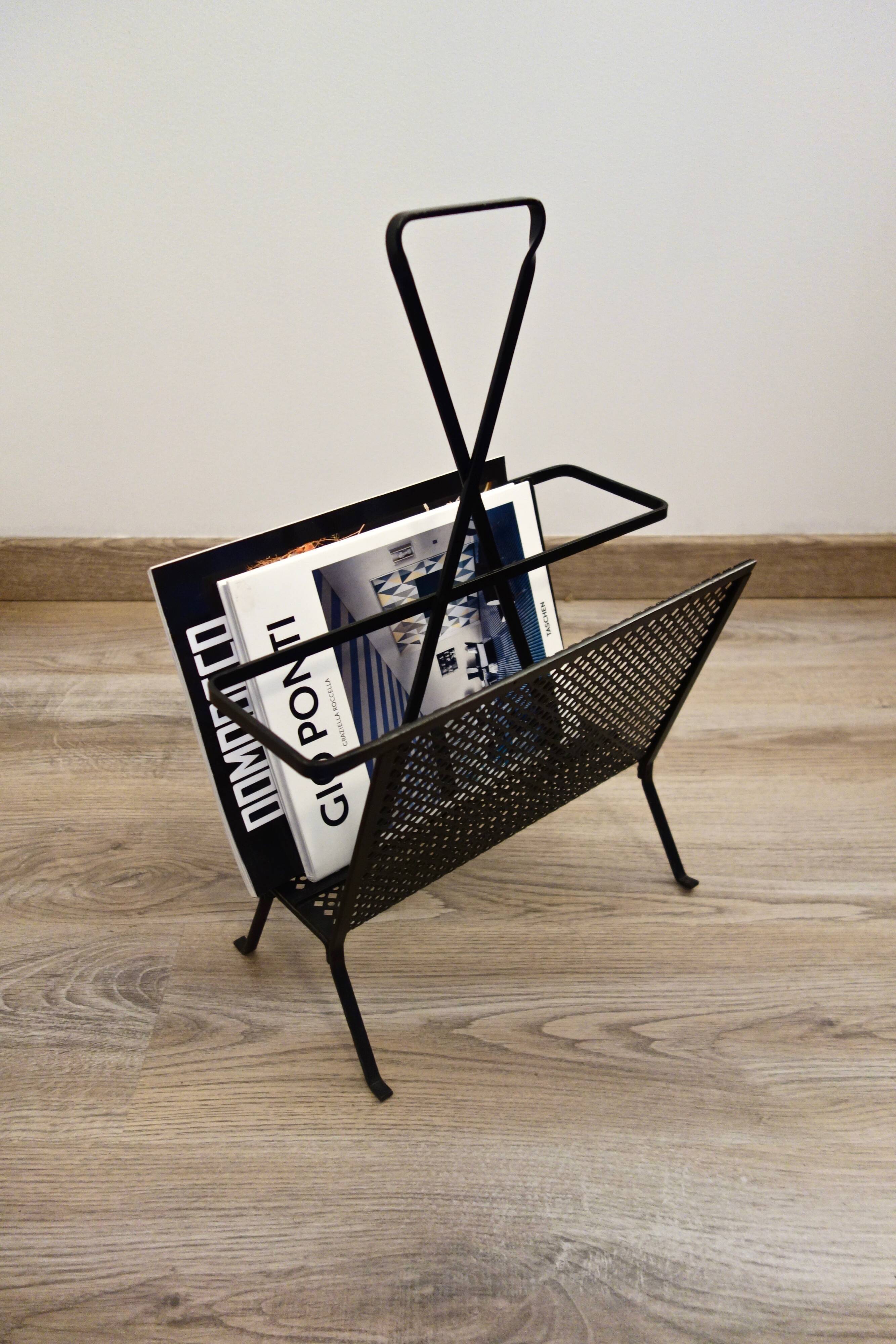 Mathieu Matégot's magazines rack from the 1950s