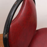 Chaise de bistrot vintage rouge