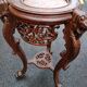 Sellette ancienne table d'appoint plateau marbre