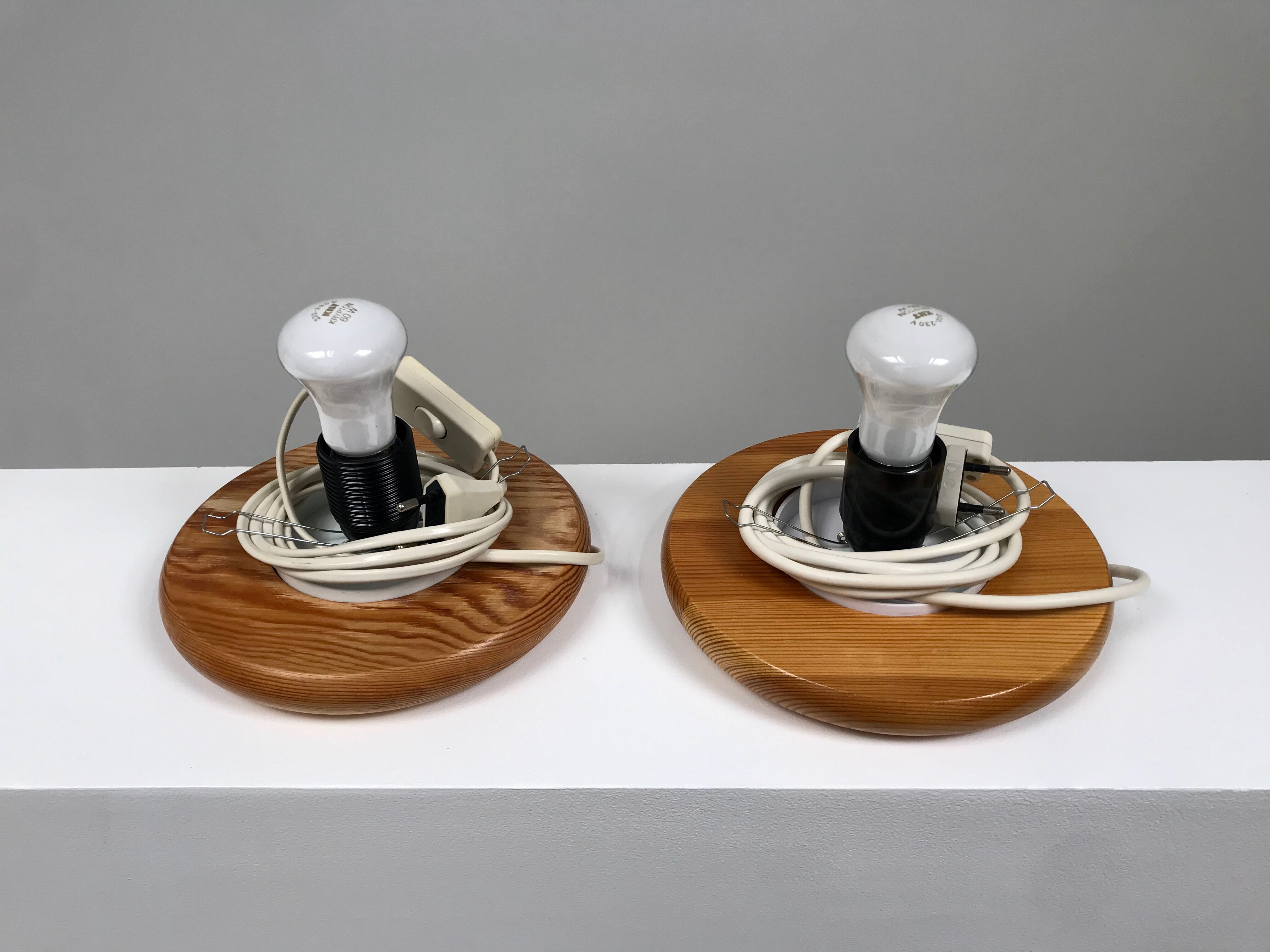 Pair of half-ball lamps from the 1970s