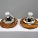 Pair of half-ball lamps from the 1970s