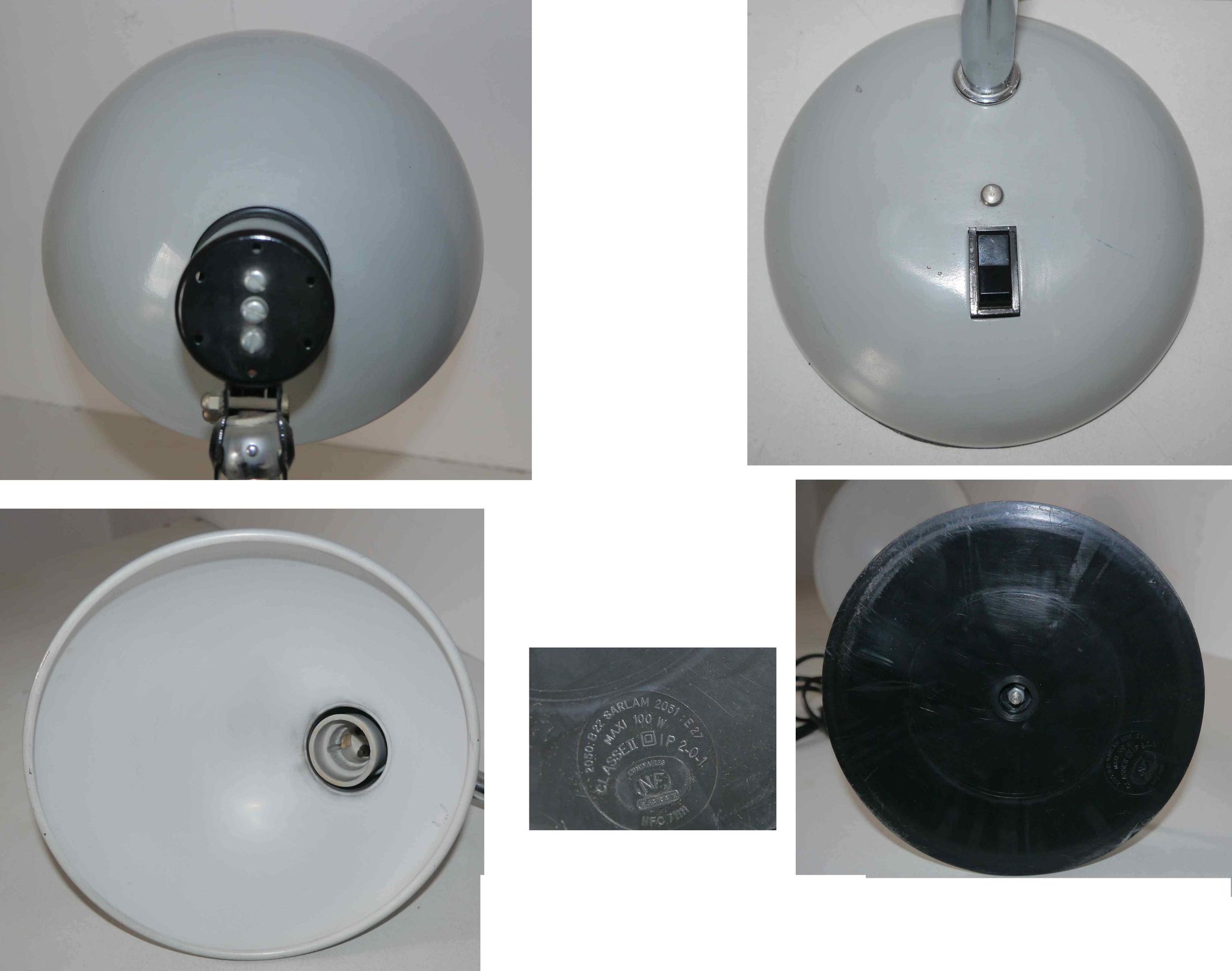 Vintage flexible desk lamp "Sarlam 2051"