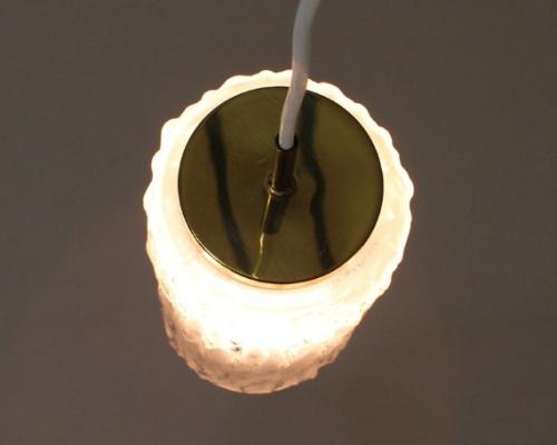 Frosted Glass Pendant from Phillips Holland 1965