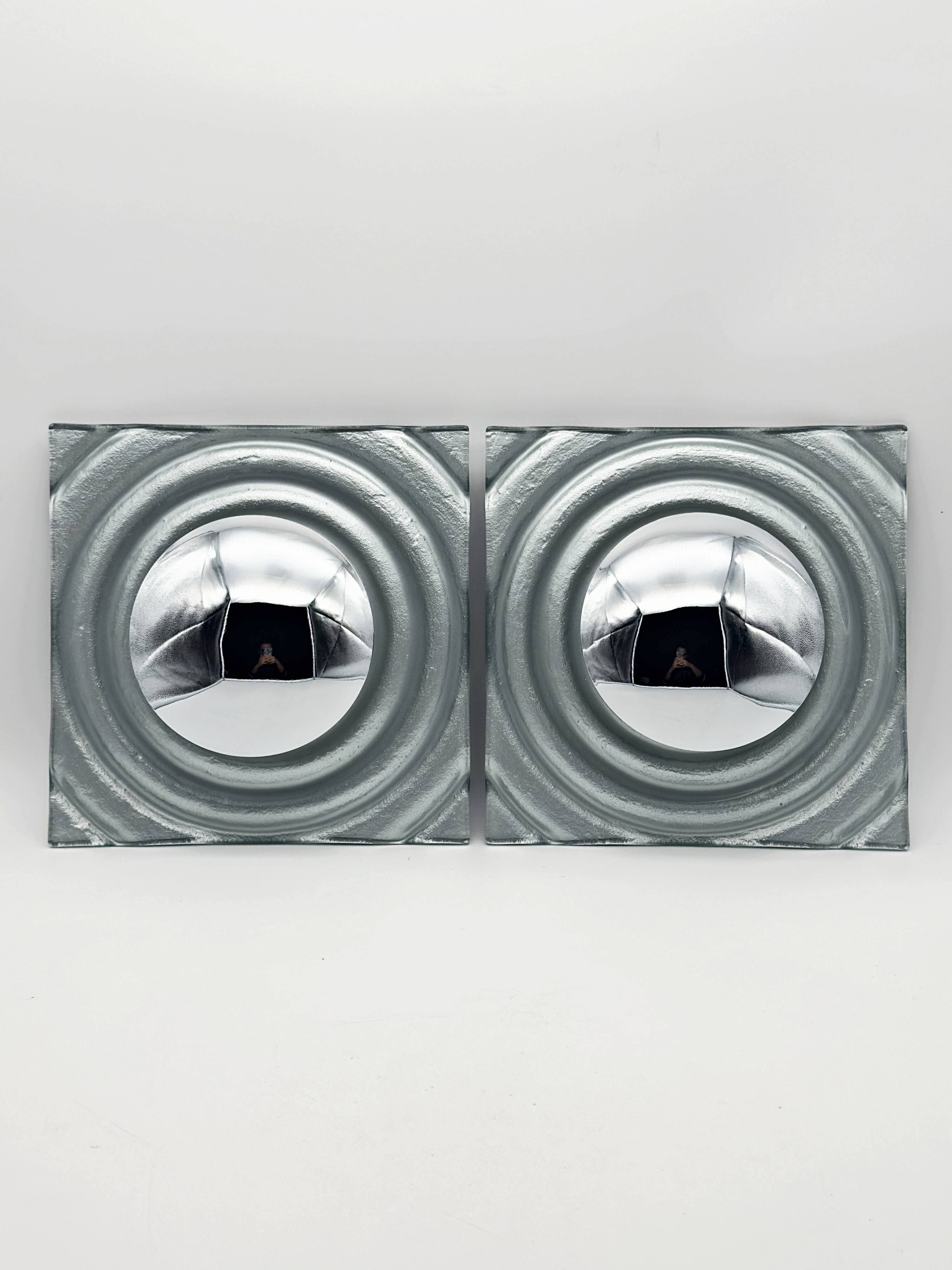 Set of 2 vintage 1990s Paul Neuhaus silver wall sconces