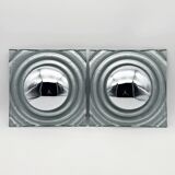 Set of 2 vintage 1990s Paul Neuhaus silver wall sconces