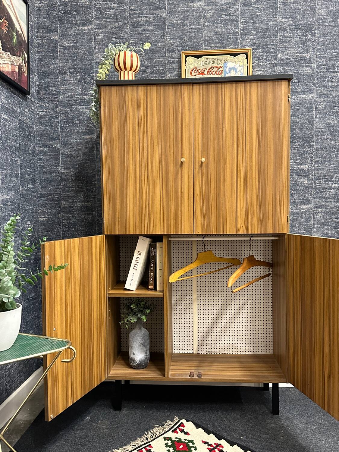 Vintage shoe cabinet