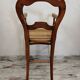 Children's high chair in wood and cane
