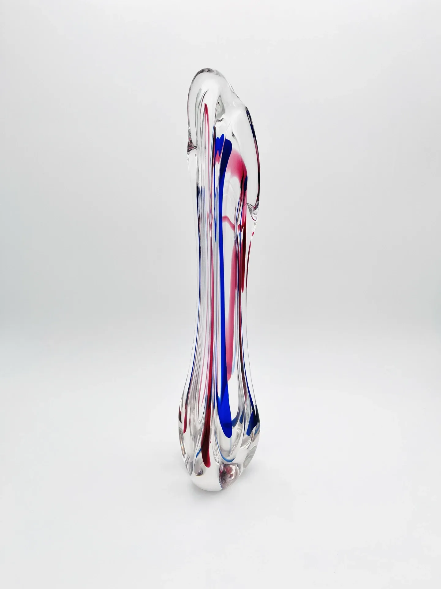 XXL Vase Crystal Max Verboeket Kristalunie Maastricht 43cm Signed