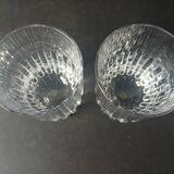 Lot of 2 Rotary Gm whisky glasses in Baccarat crystal.