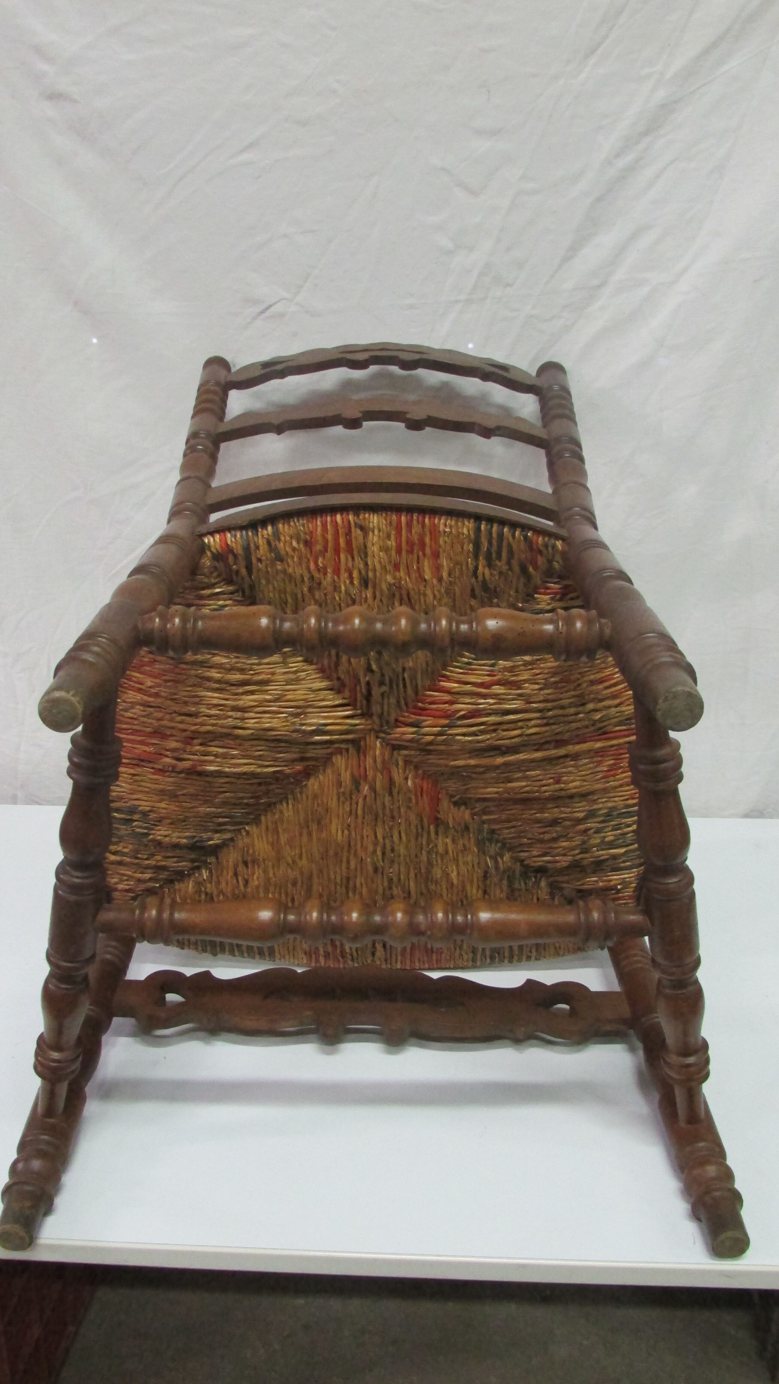 Antique armchair with armrests