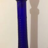 Empoli carafe cobalt blue diamond point