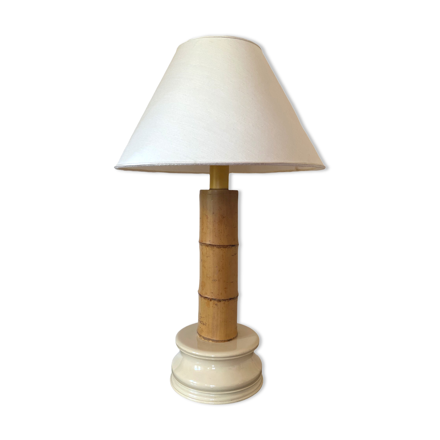 Bamboo table lamp, RCM 1867 Italy, 1970s
