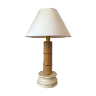 Lampe de table en bambou, RCM 1867 Italie, années 1970