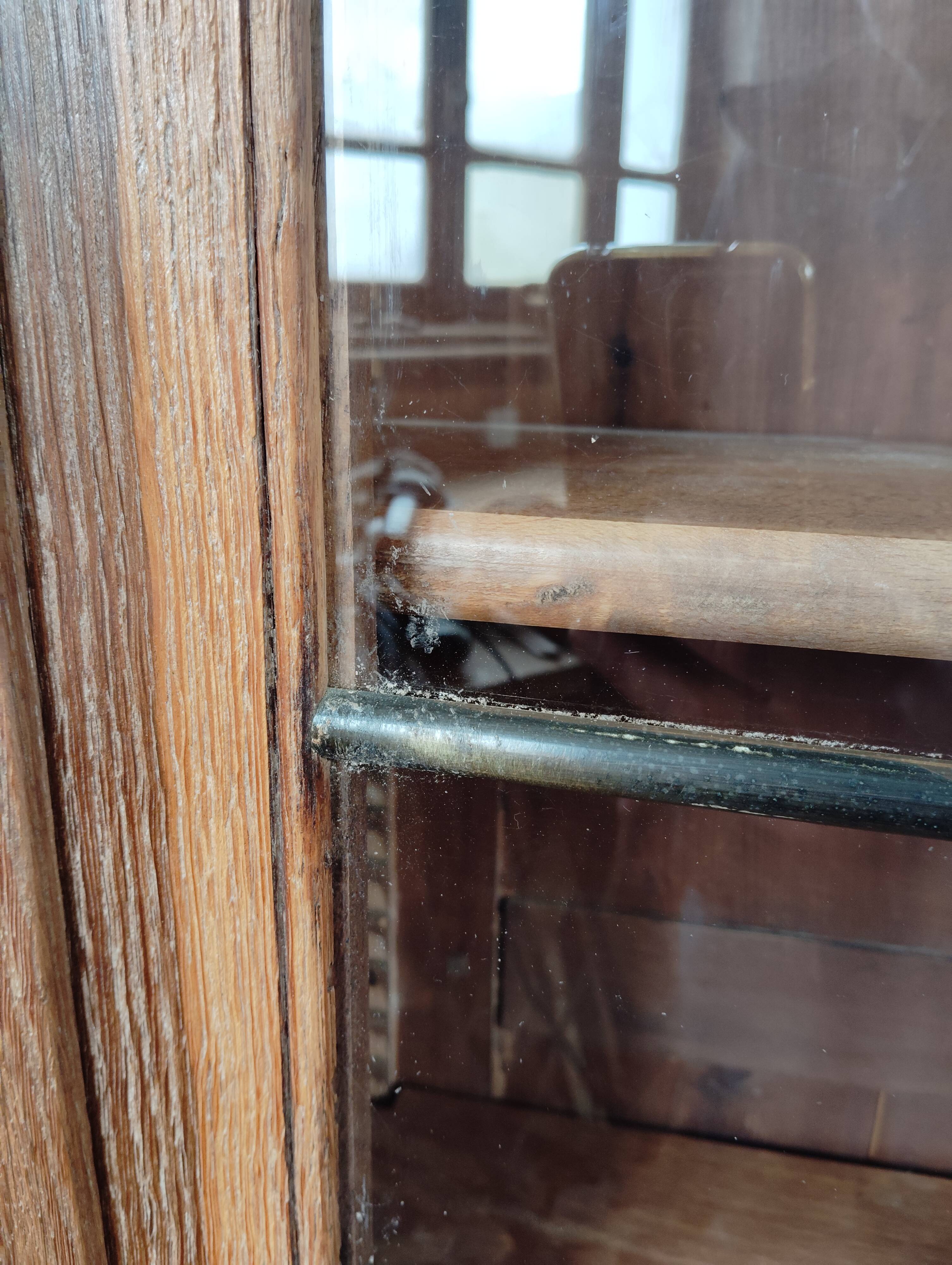 Restored antique library cabinet