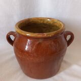 Glazed terracotta pot