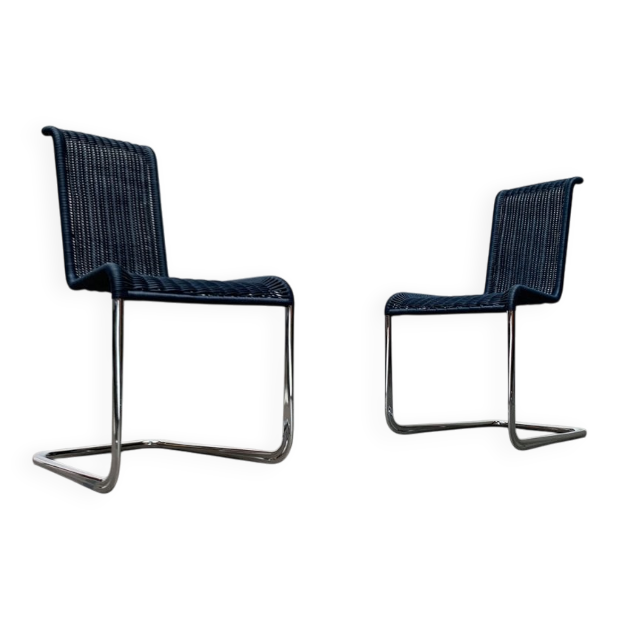 Vintage German cantilever dining chairs B20 by Tecta and Jean Prouvé, set of 4.