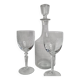Classic Style Engraved Crystal Carafe and Glasses Set