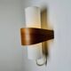 Nx40 Wall Lamp In Wood And Opal Glass By Louis Kalff For Philips, The Netherlands, 1950S