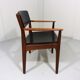 Armchair in teak & leather by Frem Røjle, Denmark