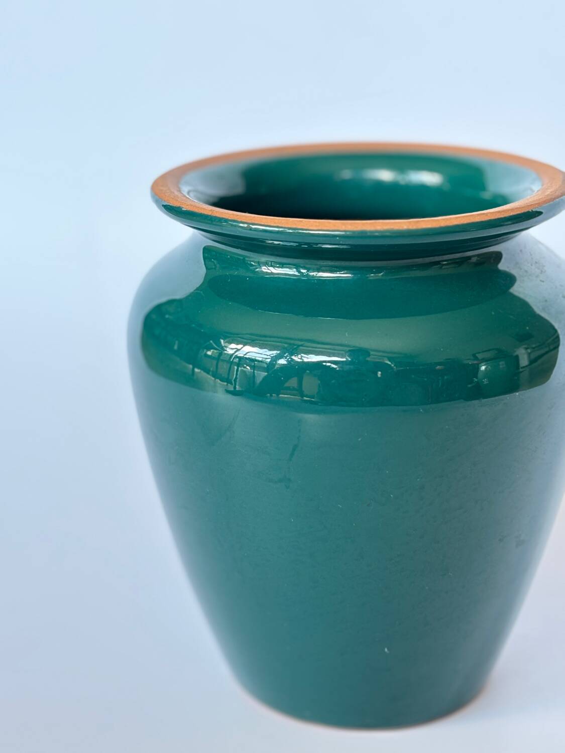 Blue ceramic vase