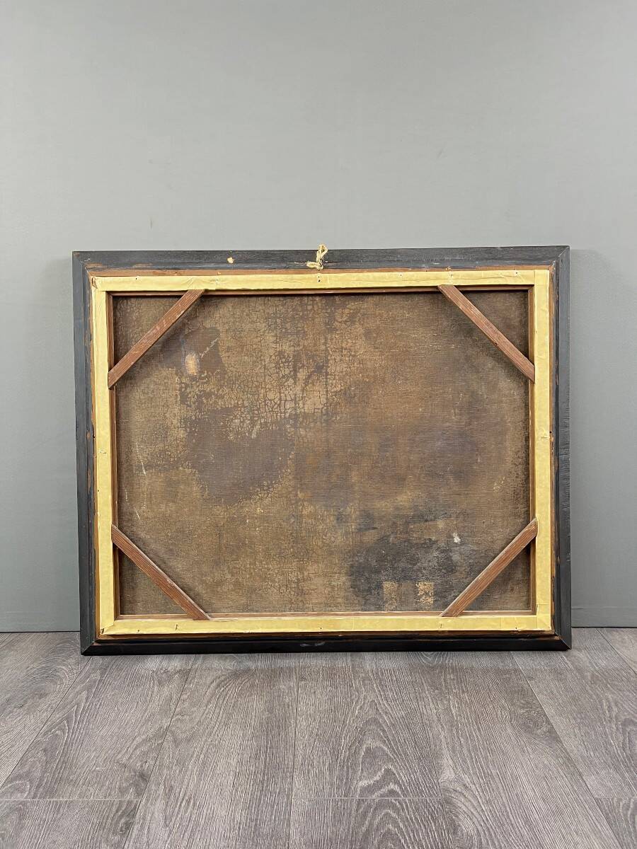 Oil on Canvas Painting Genre Scene Flemish School, 18th Century