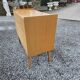 Vintage oak and cane commode from the 1960s.