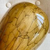 Mouth-blown glass vase.