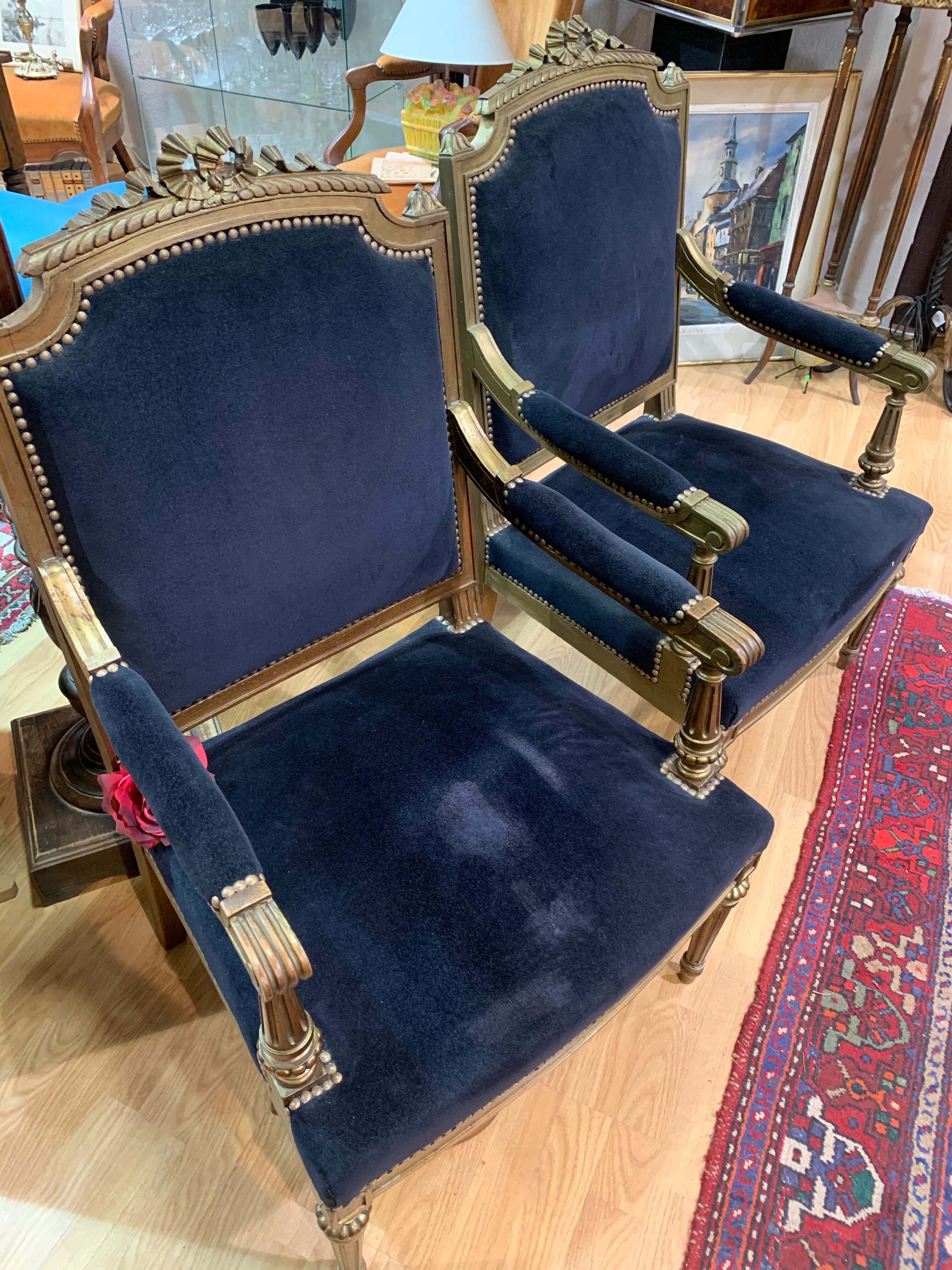 Pair of armchairs
